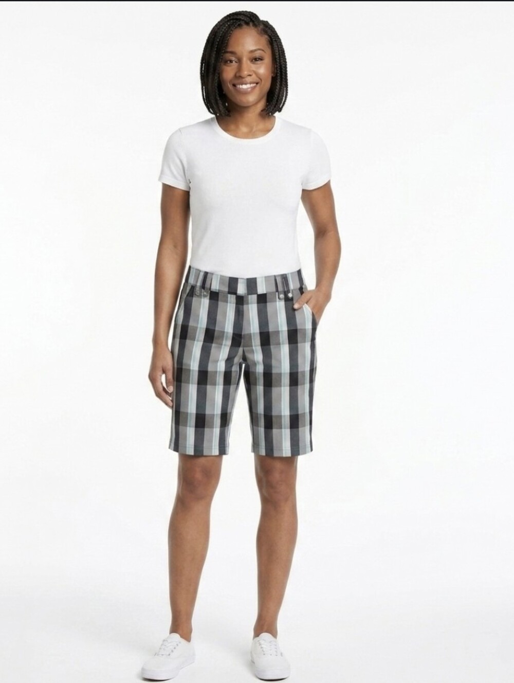 Callaway Blue Plaid Golf Shorts